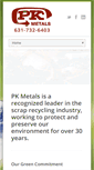 Mobile Screenshot of pkmetals.com