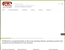 Tablet Screenshot of pkmetals.com